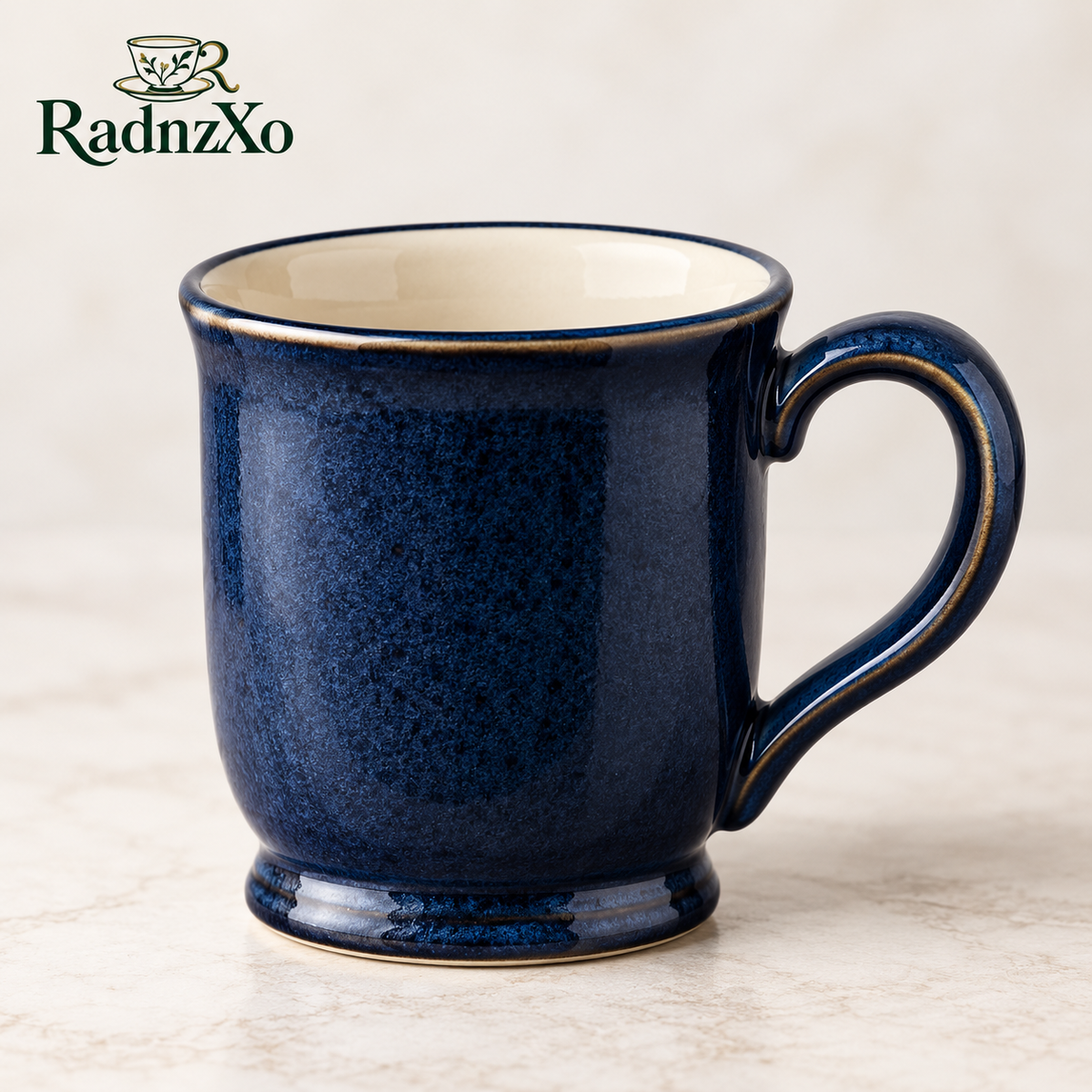 Deep Navy Glazed Ceramic Mug