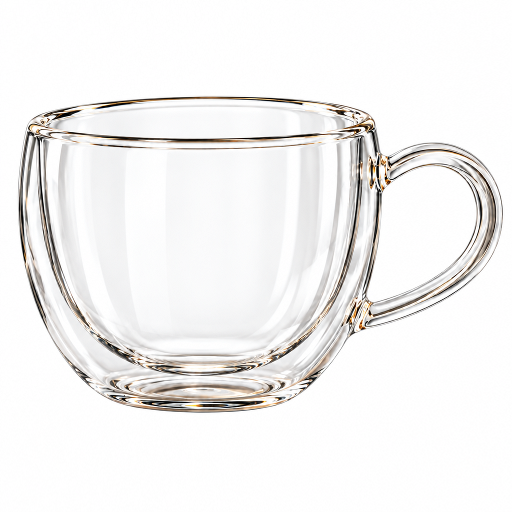 RadnzXo™ Double-Wall Clear Glass Tea Cup